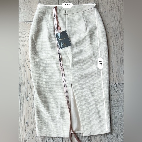 NWT House of CB Misha and Lena Cream Boucle Button Blazer and Pencil Skirt - Picture 16 of 16